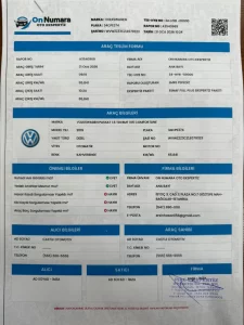 2019 VOLKSWAGEN PASSAT 1.6 TDI BUSİNESS 120 BG CAM TAVAN KATLANIR AYNA